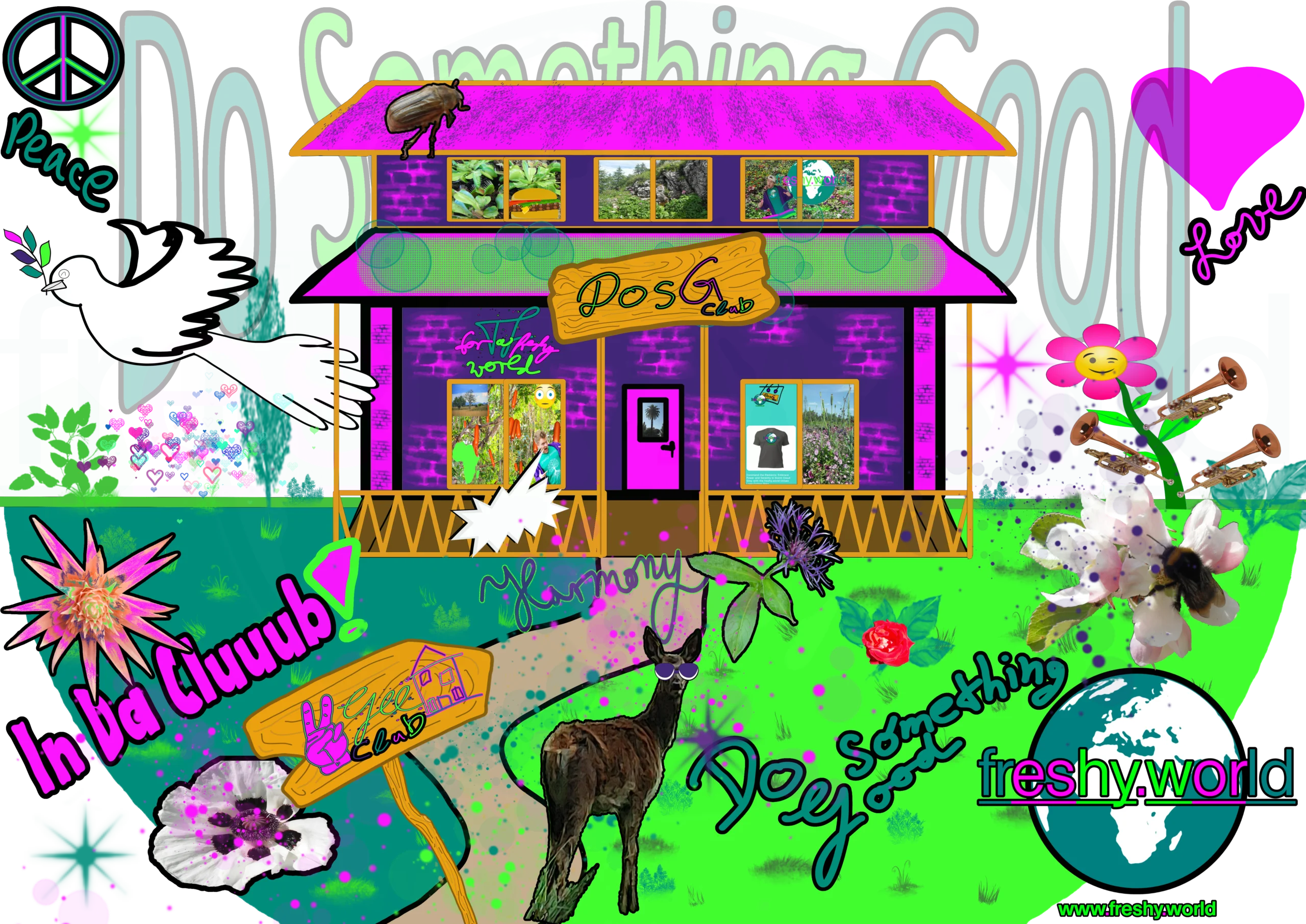 DosG-Club house representing the freshy.world community space